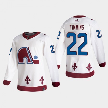 Herren Eishockey Colorado Avalanche Trikot Conor Timmins 22 2020-21 Reverse Retro Authentic